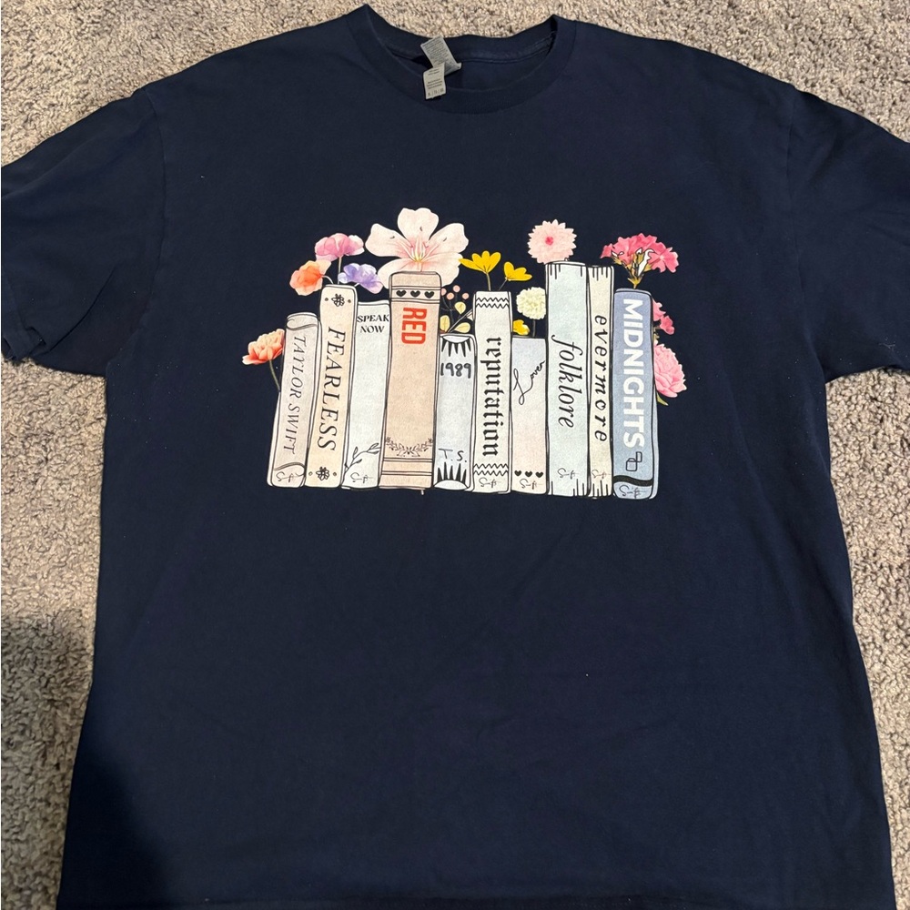 Taylor Swift Eras book themed t-shirt